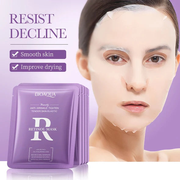 BIOAQUA Retinol Anti-Wrinkle Tighten Tender Facial Sheet Mask