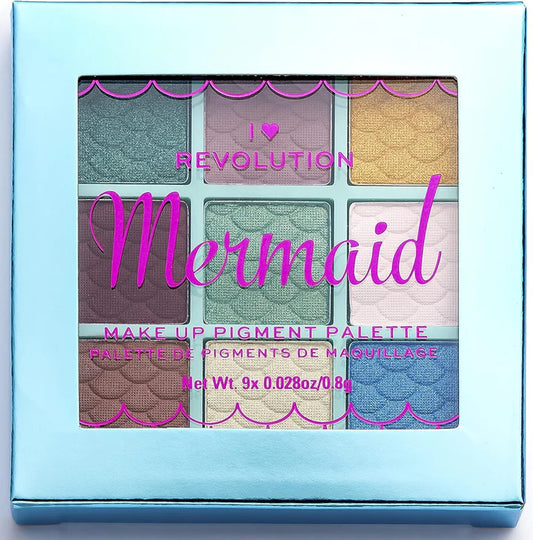I HEART REVOLUTION  MAKEUP PIGMENT PALLETTE MERMAID