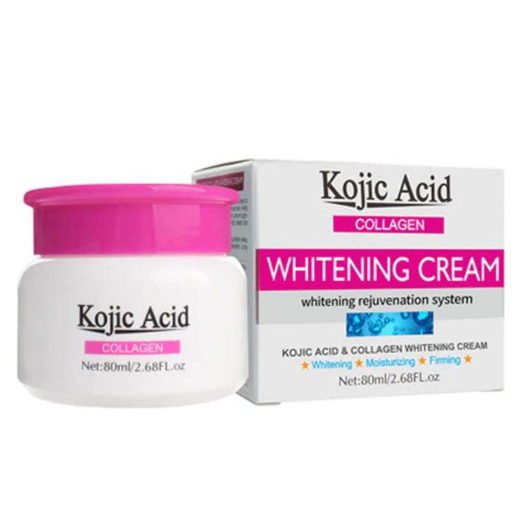 Kojic Acid Collagen Whitening Face Cream | Whitening Rejuvenation System | Moisturizing - Firming - Whitening - Brightening [80 ml]
