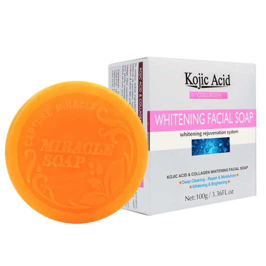 KOJIC ACID COLLAGEN WHITENING FACIAL SOAP 100GM