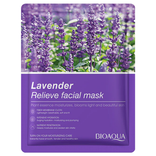 BIOAQUA Lavender Relive Face Sheet Mask