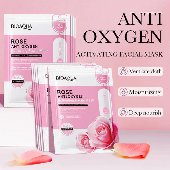 Bioaqua Rose Anti Oxygen Activating Nourish Facial Sheet Mask
